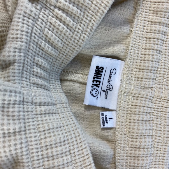 Samii Ryan Smiley Women's Beige/cream Thermal Jogger Pants XLarge xl - Picture 8 of 13